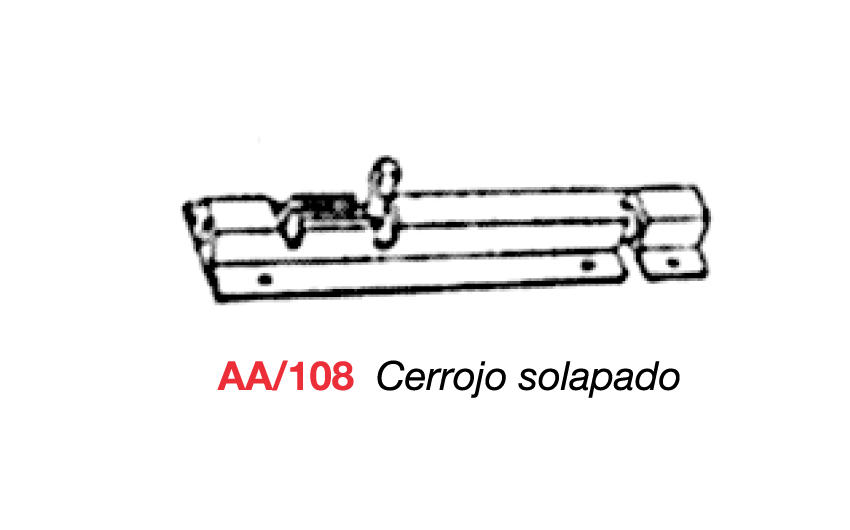 AA/108 Cerrojo solapado