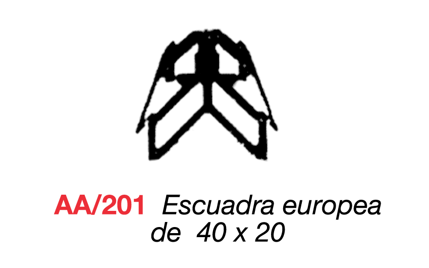 AA/201 Escuadra europea de 40 x 20
