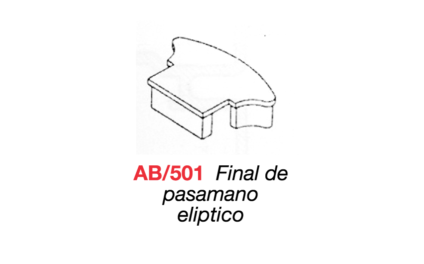 AB/501 Final de pasamano elptico