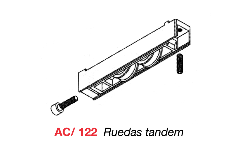 AC/122 Ruedas tndem