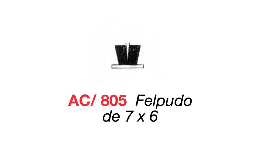 AC/805 Felpudo de 7 x 6