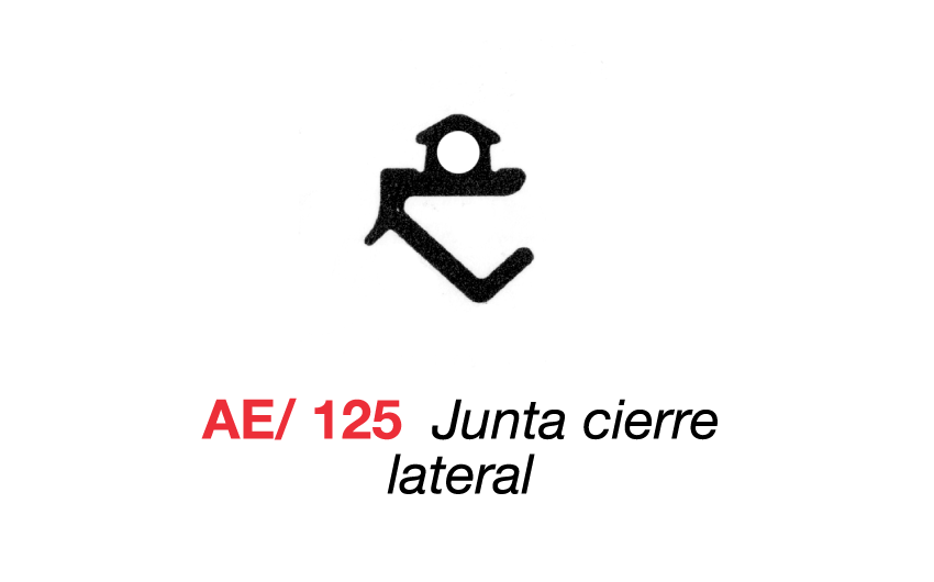 AE/125 Junta cierre lateral
