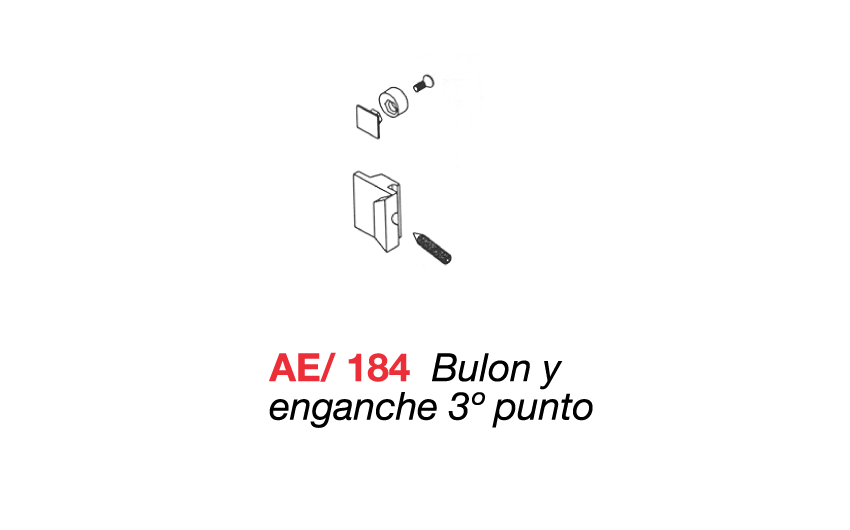 AE/184 Buln y enganche 3 punto