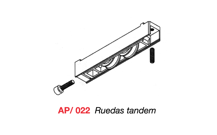 AP/022 Ruedas tndem