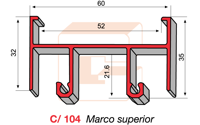 C/104 Marco superior