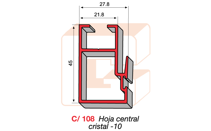 C/108 Hoja central cristal -10