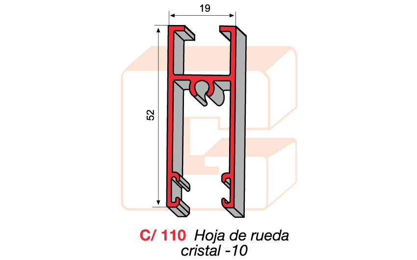 C/110 Hoja de rueda cristal -10
