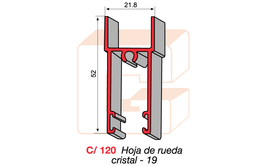 C/120 Hoja de rueda cristal -19