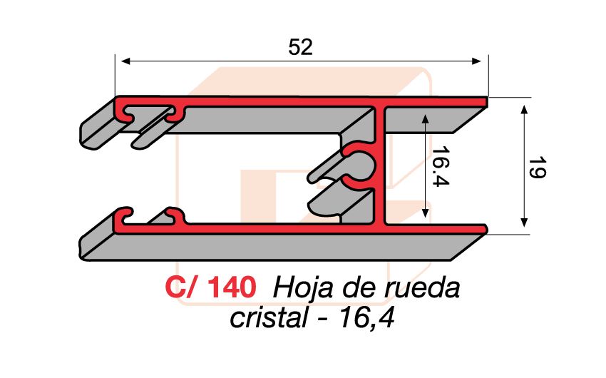 C/140 Hoja de rueda cristal -16