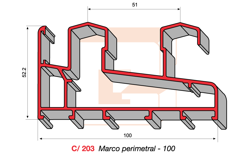 C/203 Marco perimetral - 100
