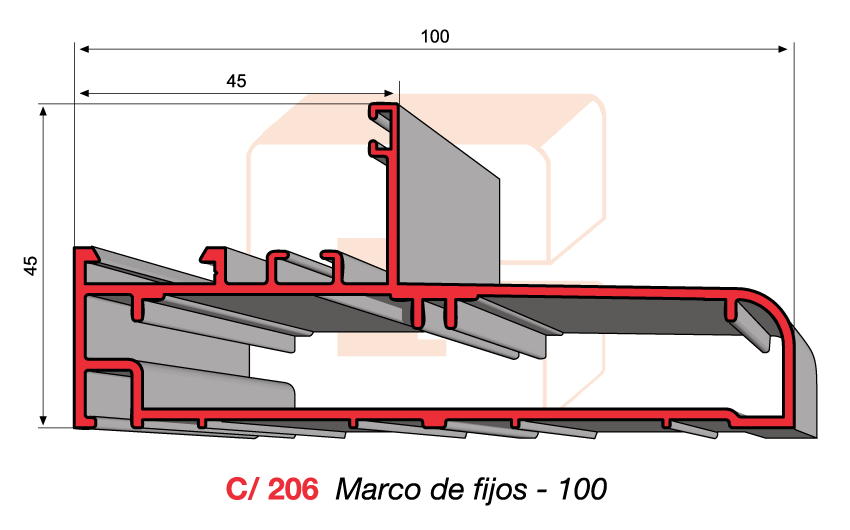 C/206 Marco de fijos - 100