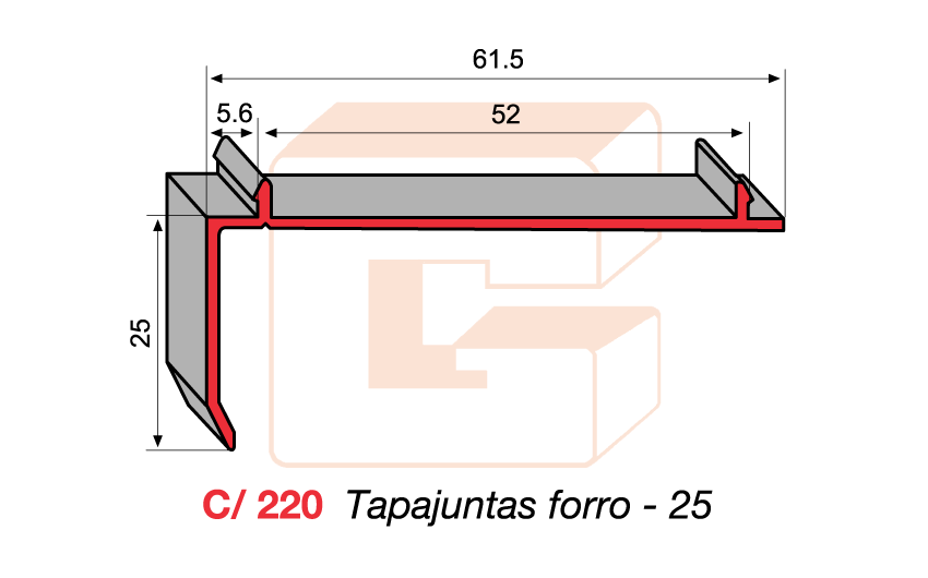 C/220 Tapajuntas forro -25