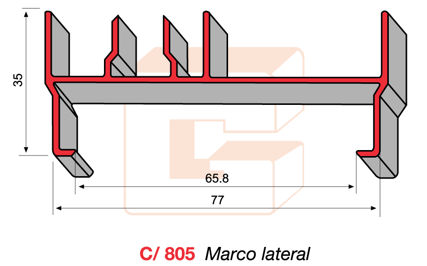 C/805 Marco lateral