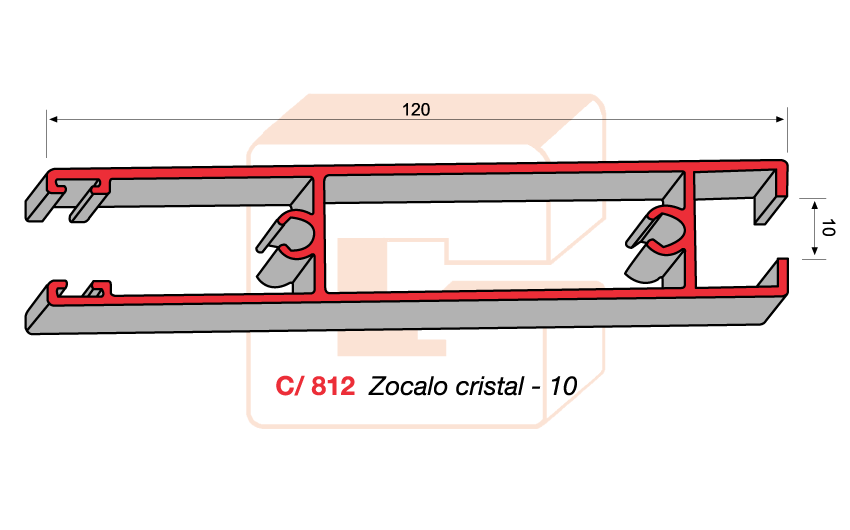 C/812 Zcalo cristal -10