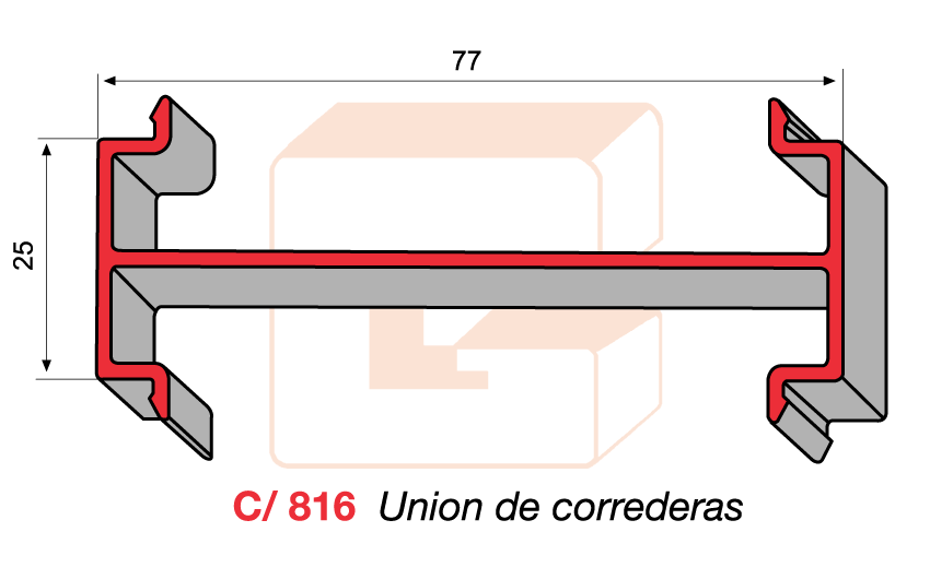 C/816 Unin de correderas
