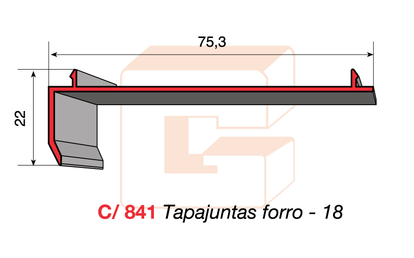 C/841 Tapajuntas forro -18