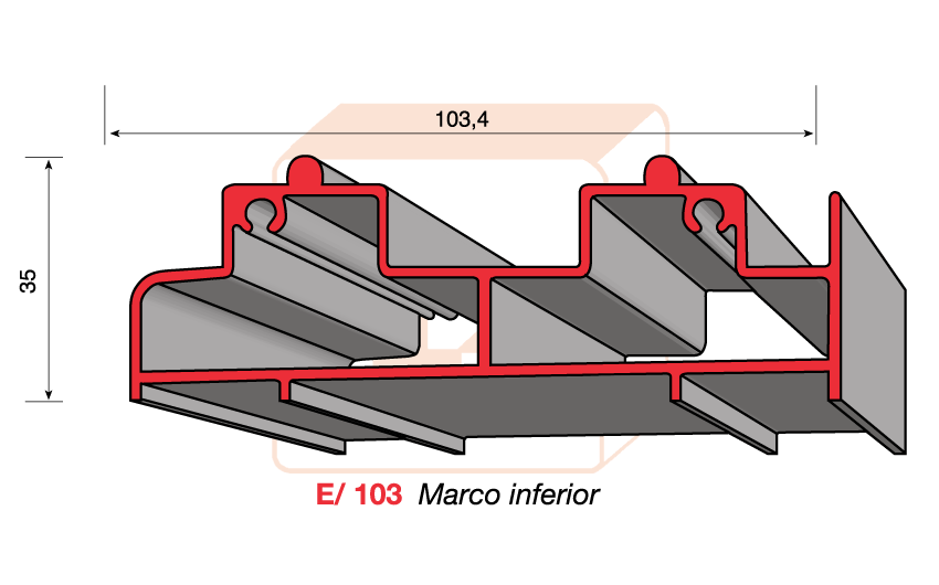 E/103 Marco inferior