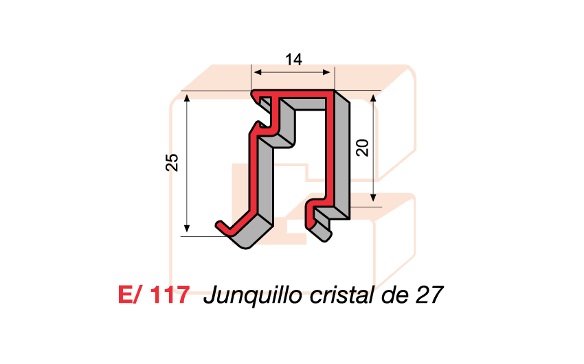 E/117 Junquillo cristal de 27