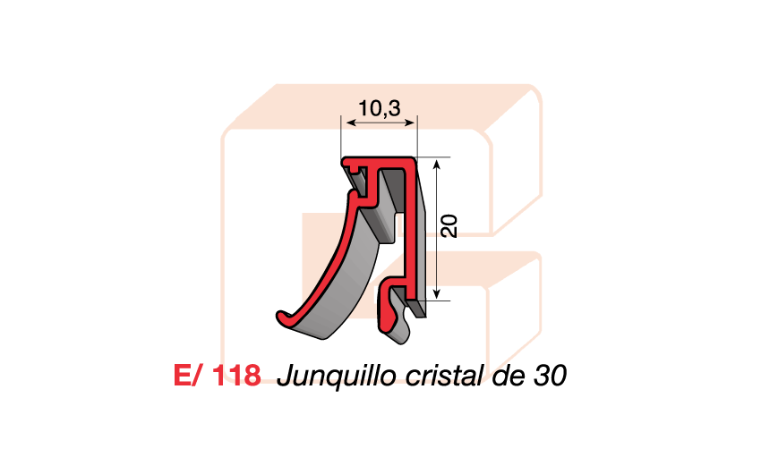 E/118 Junquillo cristal de 30