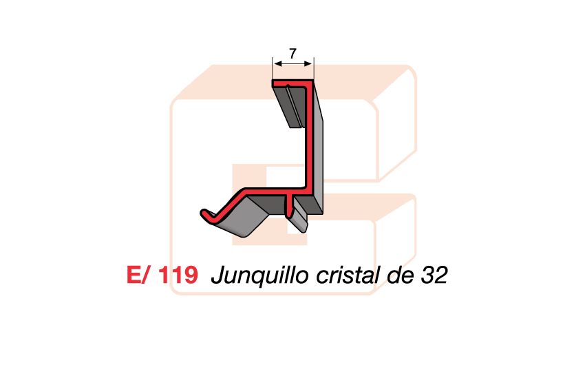 E/119 Junquillo cristal de 32