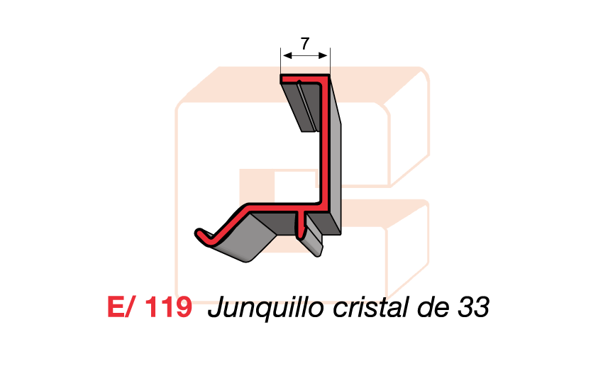E/119 Junquillo cristal de 33