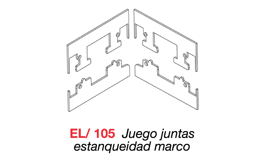EL/105 Juego juntas estanqueidad marco