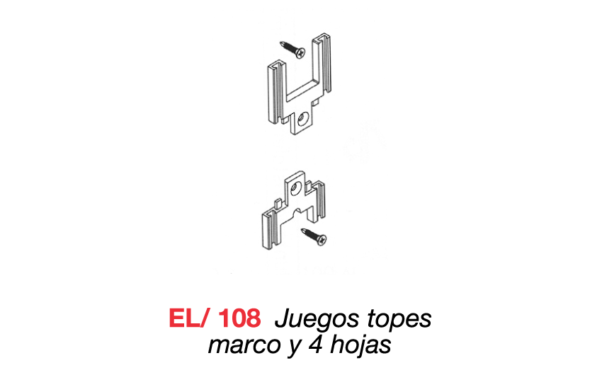EL/108 Juegos topes marco y 4 hojas