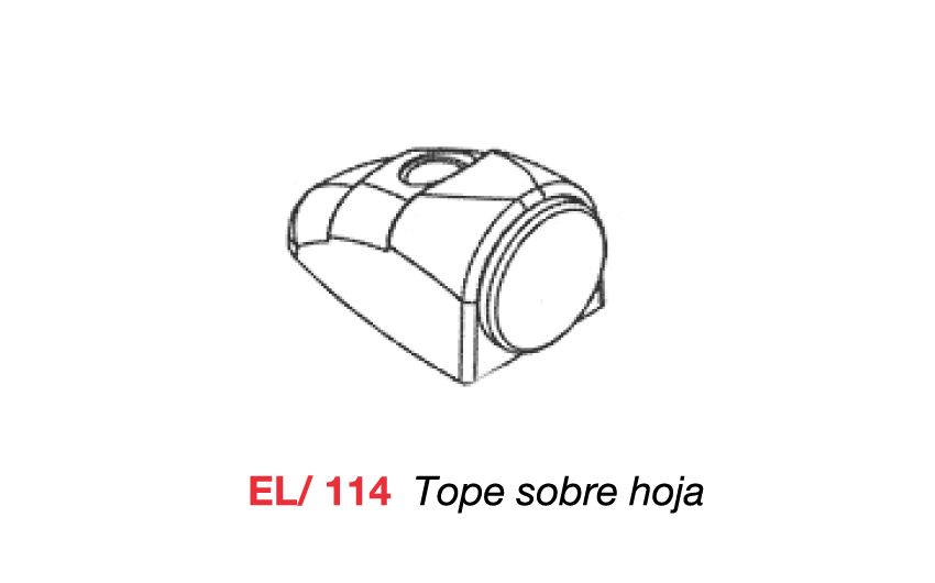 EL/114 Tope sobre hoja