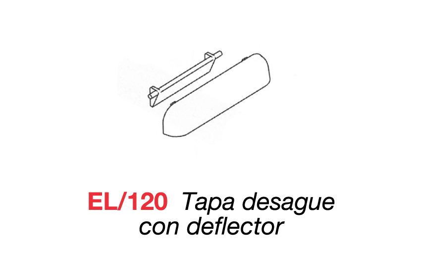 EL/120 Tapa desague con deflector