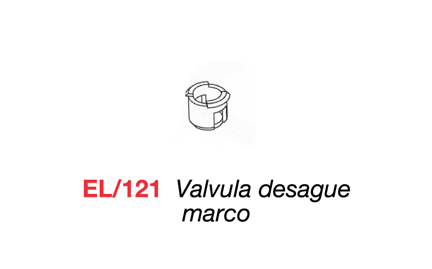EL/121 Vlvula desague marco