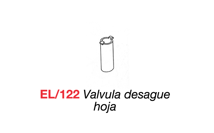 EL/122 Vlvula desague hoja