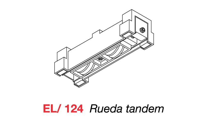 EL/124 Rueda tndem