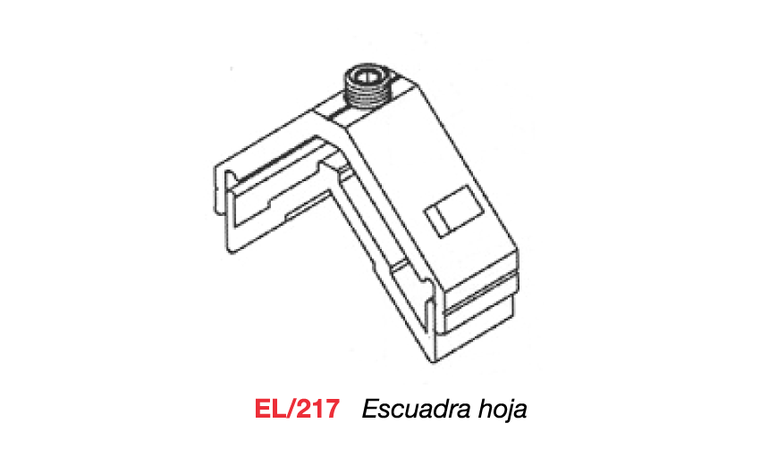 EL/217 Escuadra hoja