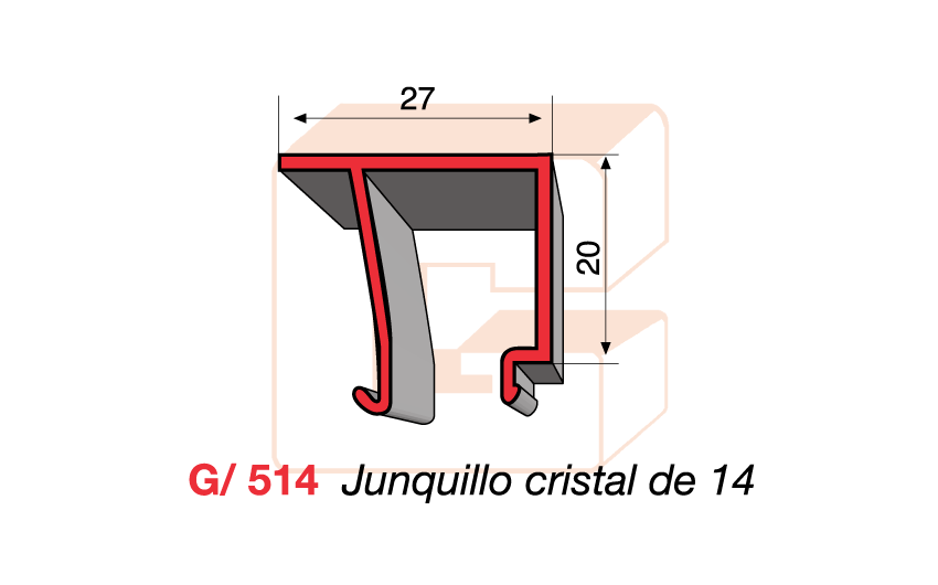 G/514 Junquillo cristal de 14