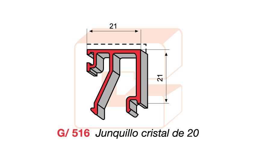 G/516 Junquillo cristal de 20
