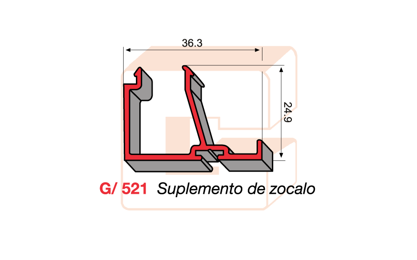 G/521 Suplemento de zcalo