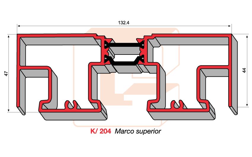 K/204 Marco superior