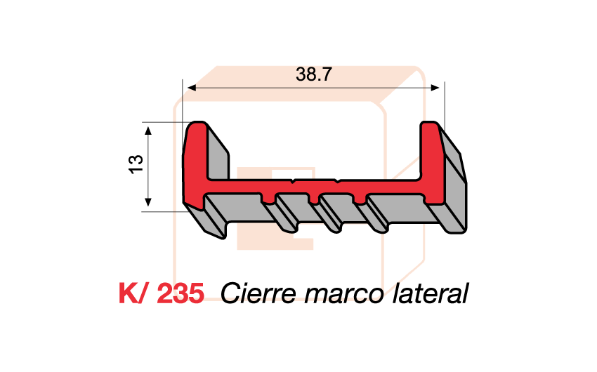 K/235 Cierre marco lateral