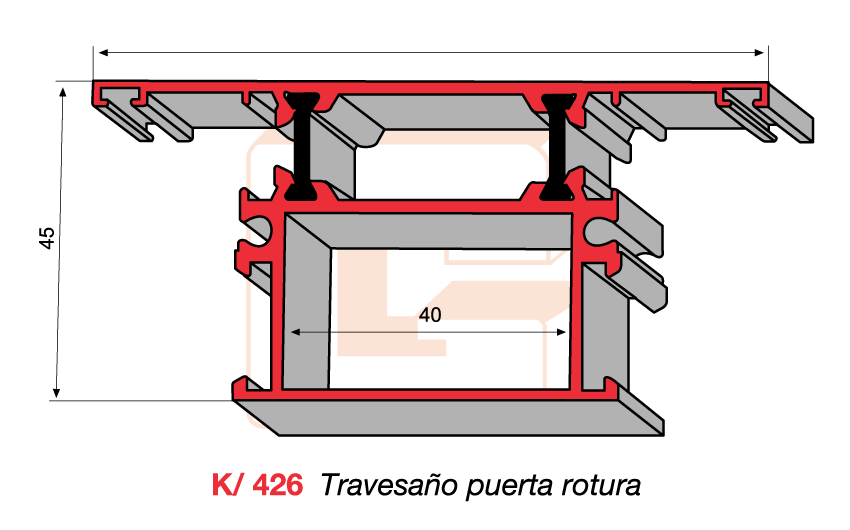 K/426 Travesao puerta rotura