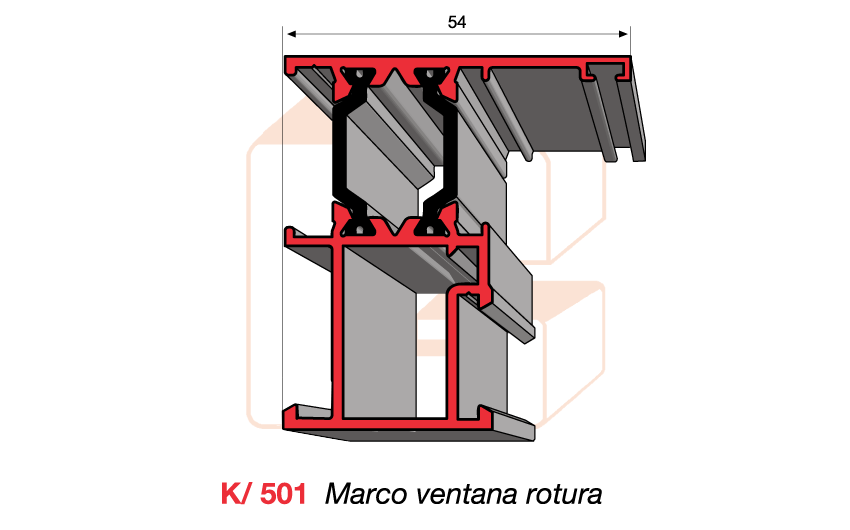 K/501 Marco ventana rotura