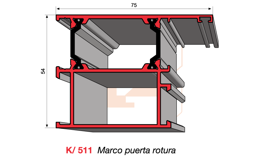 K/511 Marco puerta rotura