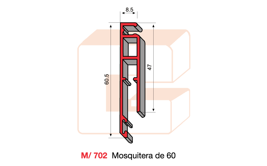 M/702 Mosquitera de 60