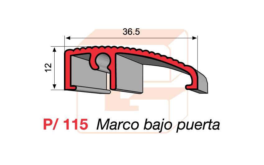P/115 Marco bajo puerta