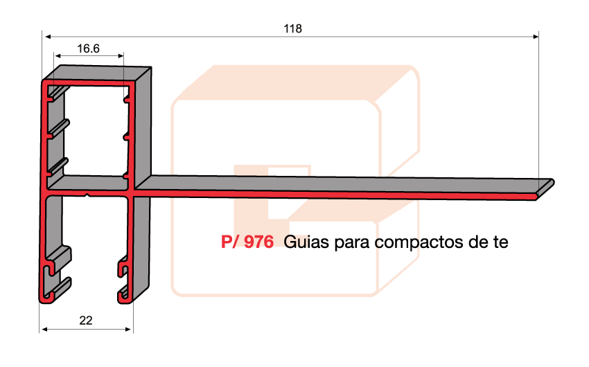 P/976 Guas para compactos de T