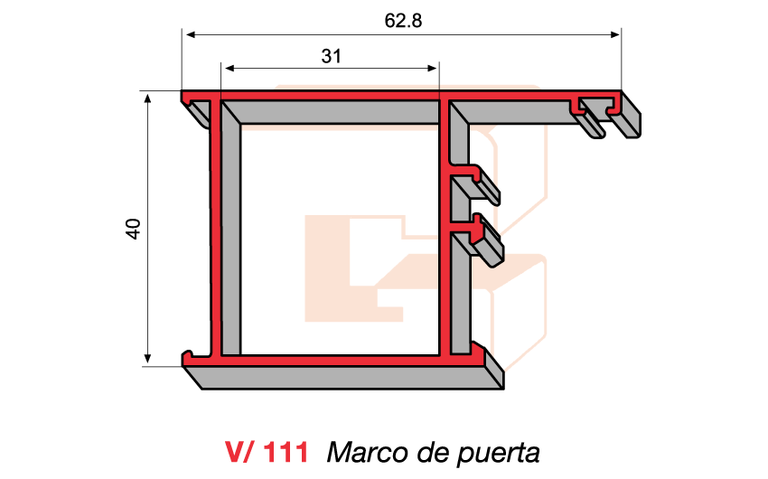 V/111 Marco de puerta