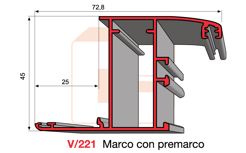 V/221 Marco con premarco