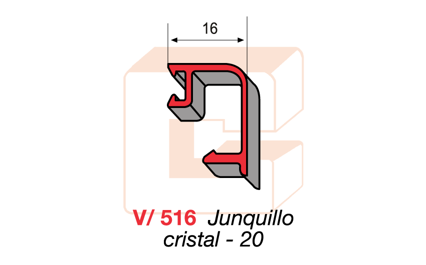 V/516 Junquillo de cristal 20